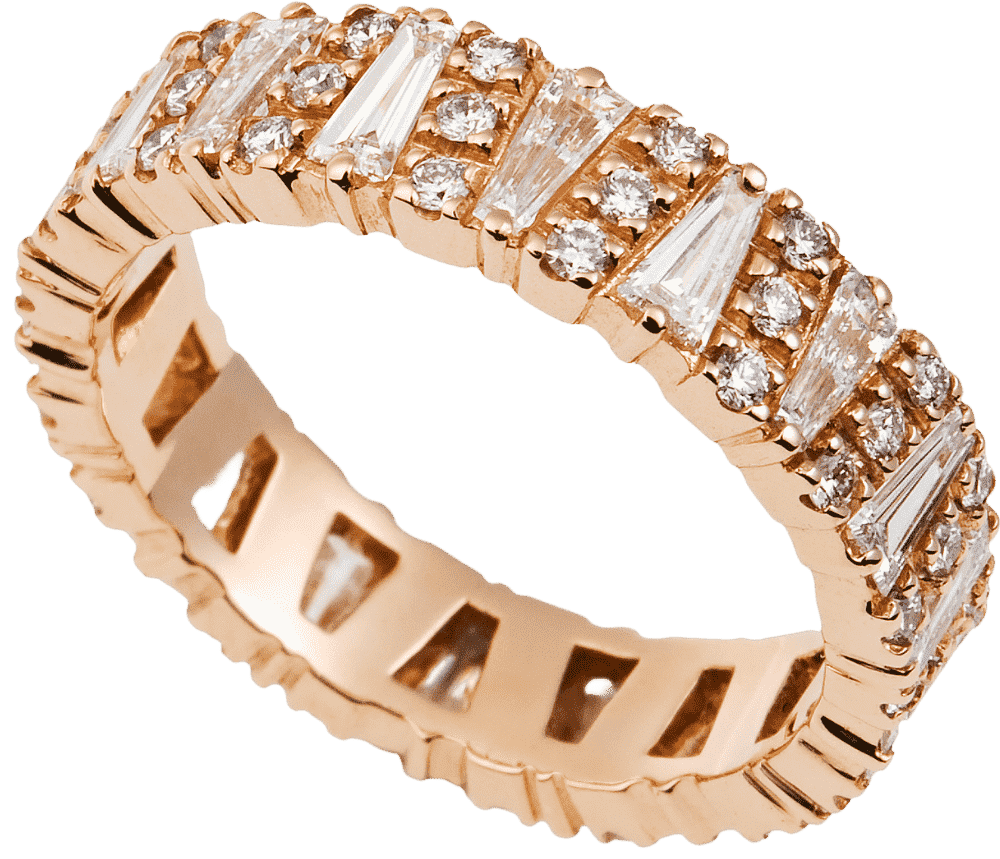 Closeup of diamond ring for how we evaluate items - Pacific Jewelry & Watches